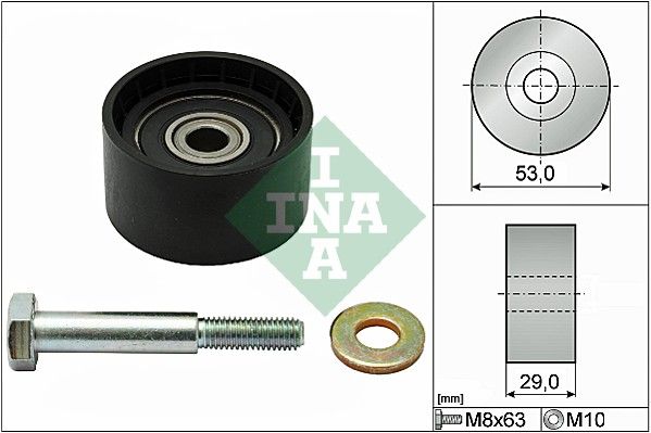 Galoppino/Guidacinghia, Cinghia dentata INA 532 0287 10 - 1 pezzo per FIAT PUNTO EVO, LANCIA DELTA III, ALFA ROMEO GIULIETTA