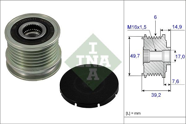Dispositivo ruota libera alternatore INA 535 0015 10 - 1 pezzo per MERCEDES-BENZ CLASSE C